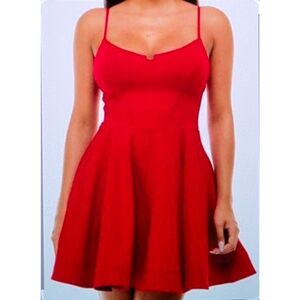 B Darlin Red Casual Kids Dress